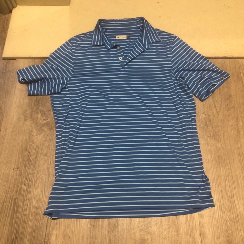 Stylish Blue Striped Polo Shirt